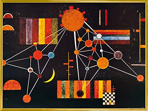 1art1 Wassily Kandinsky Poster Kunstdruck Bild und Kunststoff-Rahmen - Geflecht Von Oben Nr 231, 1927 (80 x 60cm) von 1art1