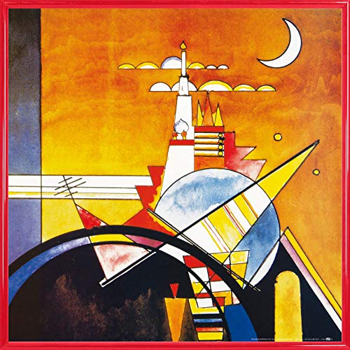 1art1 Wassily Kandinsky Poster Kunstdruck Bild und Kunststoff-Rahmen - Das Große Tor Von Kiew, 1928 (40 x 40cm) von 1art1