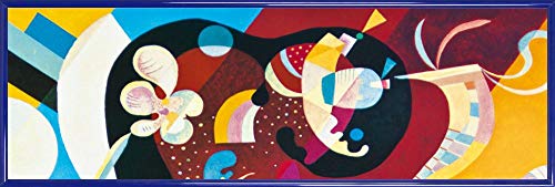 1art1 Wassily Kandinsky Poster Kunstdruck Bild und Kunststoff-Rahmen - Komposition IX, 1936, Detail (91 x 30cm) von 1art1