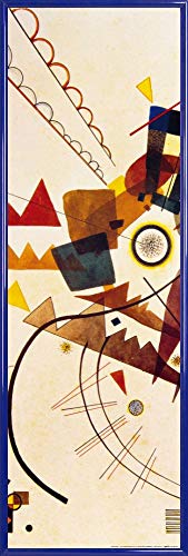 1art1 Wassily Kandinsky Poster Kunstdruck Bild und Kunststoff-Rahmen - Ringsum, 1924 (91 x 30cm) von 1art1