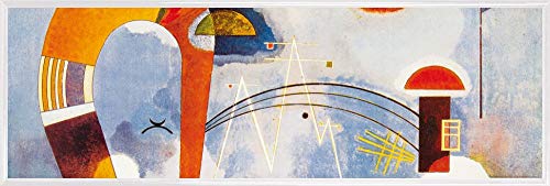 1art1 Wassily Kandinsky Poster Kunstdruck Bild und Kunststoff-Rahmen - Rund Und Spitz, 1930 (91 x 30cm) von 1art1