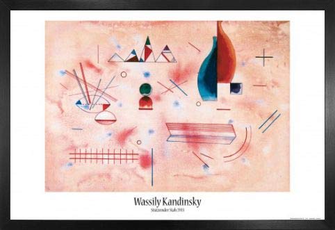 1art1 Wassily Kandinsky Poster Plakat | Bild und MDF-Rahmen - Stützender Stab, 1933 (91 x 61cm) von 1art1