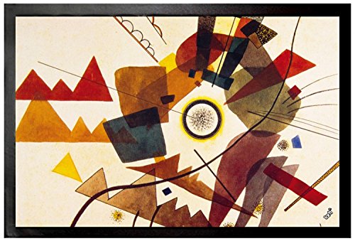 1art1 Wassily Kandinsky Ringsum, 1924 Fußmatte Dekomatte Innenbereich | Design Türmatte 60x40 cm von 1art1