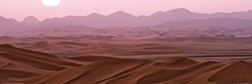 1art1 Wüsten Tür-Poster Sonnenuntergang Über Der Sahara Plakat | Bild 158x53 cm von 1art1