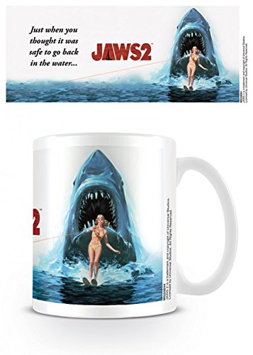 Der Weiße Hai, 2, Kinoplakat Foto-Tasse Kaffeetasse (9x8 cm) + 1x Überraschungs-Sticker von 1art1