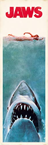 Der Weiße Hai Tür-Poster One Sheet Plakat | Bild 158x53 cm von 1art1