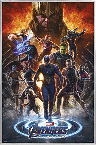 1art1 The Avengers Poster Plakat | Bild und Kunststoff-Rahmen - Marvel Avengers Endgame (91 x 61cm) von 1art1