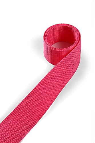 1buy3 Gurtband aus Polypropylen 20mm breit, 12 Meter lang, Farbe:11 - Telemagenta | Grundpreis pro Meter = € 0,58 von 1buy3