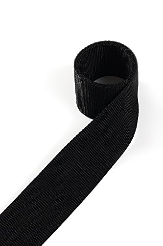 1buy3 Gurtband aus Polypropylen 20mm breit, 12 Meter lang, Farbe:25 - Schwarz | Grundpreis pro Meter = € 0,58 von 1buy3