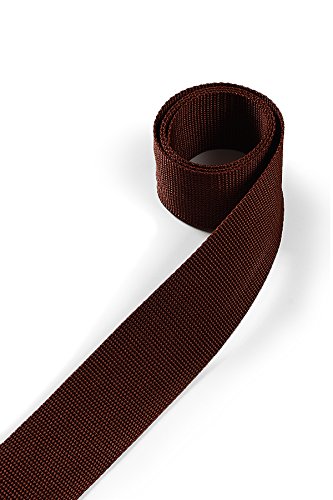 1buy3 Gurtband aus Polypropylen 20mm breit, 4 Meter lang, Farbe:6 - Mahagonibraun | Grundpreis pro Meter = € 1,17 von 1buy3