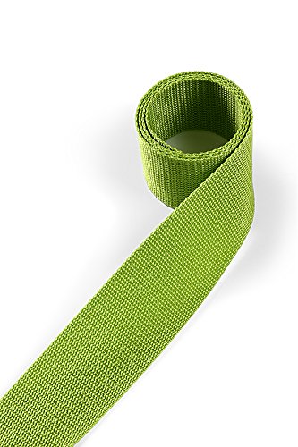 1buy3 Gurtband aus Polypropylen 25mm breit, 12 Meter lang, Farbe:18 - Gelbgrün | Grundpreis pro Meter = € 0,67 von 1buy3