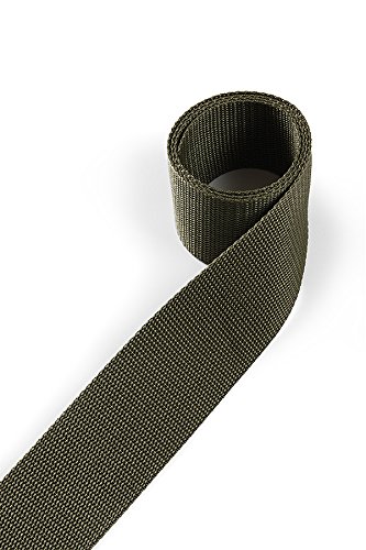 1buy3 Gurtband aus Polypropylen 30mm breit, 12 Meter lang, Farbe:21 - Schilfgrün | Grundpreis pro Meter = € 0,71 von 1buy3