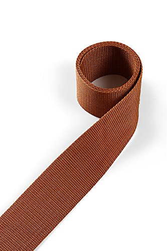 1buy3 Gurtband aus Polypropylen 40mm breit, 12 Meter lang, Farbe:5 - Orangebraun | Grundpreis pro Meter = € 0,79 von 1buy3