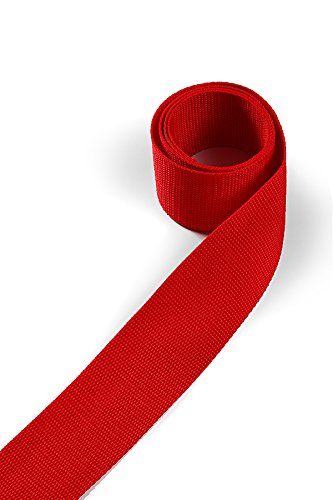 1buy3 Gurtband aus Polypropylen 40mm breit, 12 Meter lang, Farbe:8 - Kaminrot | Grundpreis pro Meter = € 0,79 von 1buy3