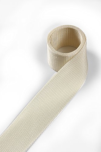 1buy3 Gurtband aus Polypropylen 40mm breit, 4 Meter lang, Farbe:2 - Hellelfenbein | Grundpreis pro Meter = € 1,62 von 1buy3