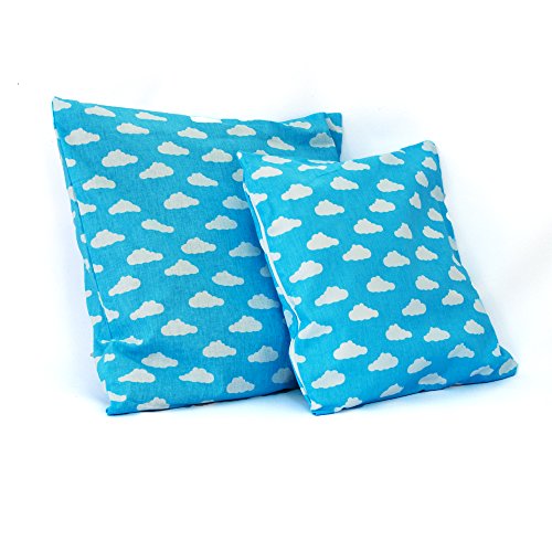 1buy3 Kissenbezug 2er-Pack! - Wolken blau 50cmx 50cm aus 100% Baumwolle mit Reißverschluss - viele Farben und Größen zur Auswahl! von 1buy3