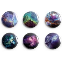 Outer Space Pin Oder Magnet Set - 1 Inch Handgemachte Buttons Lover Geschenk 6Er Outer Space Pin Oder Magnet Set - 1 Inch Handgemachte Buttons Lover Geschenk 6Er von 1flychicken