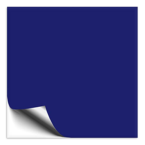 1 Stück Fliesenaufkleber königsblau 15x15 cm matt, Klebefolie für Fliesen in Küche & Bad, Fliesen einfach überkleben mit selbstklebender Fliesenfolie von 1peak