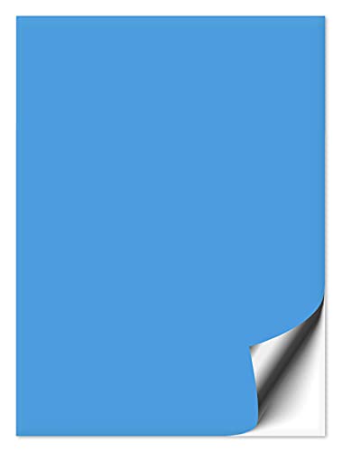 1 Stück Fliesenaufkleber lichtblau 15x20 cm glänzend, Fliesenfolie in 15x20cm für Küche & Bad, mit Aufkleber Fliesen einfach überkleben, selbstklebende Folie von 1peak
