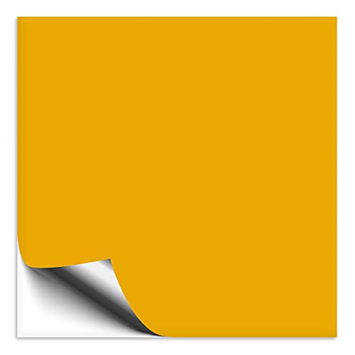 1 Stück Fliesenaufkleber signalgelb 15x15 cm matt, Klebefolie für Fliesen in Küche & Bad, Fliesen einfach überkleben mit selbstklebender Fliesenfolie 1 Stück Fliesenaufkleber signalgelb 15x15 cm matt, Klebefolie für Fliesen in Küche & Bad, Fliesen einfach überkleben mit selbstklebender Fliesenfolie von 1peak