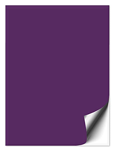 1 Stück Fliesenaufkleber violett 20x30 cm matt, Fliesenfolie in 20x30cm für Küche & Bad, mit Aufkleber Fliesen einfach überkleben, selbstklebende Folie von 1peak