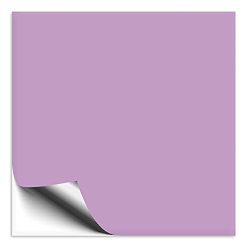 10 Stück Fliesenaufkleber 10x10 cm flieder matt, selbstklebende Fliesenfolie für Küche & Bad, mit Aufkleber Fliesen einfach überkleben von 1peak