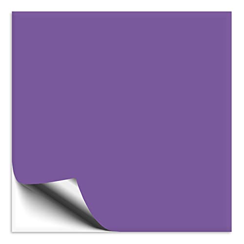 10 Stück Fliesenaufkleber lavendel 15x15 cm glänzend, Klebefolie für Fliesen in Küche & Bad, Fliesen einfach überkleben mit selbstklebender Fliesenfolie in glanz Optik von 1peak