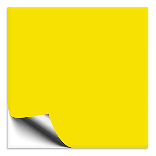 100 Stück Fliesenaufkleber schwefelgelb 15x15 cm glänzend, Klebefolie für Fliesen in Küche & Bad, Fliesen einfach überkleben mit selbstklebender Fliesenfolie in glanz Optik 100 Stück Fliesenaufkleber schwefelgelb 15x15 cm glänzend, Klebefolie für Fliesen in Küche & Bad, Fliesen einfach überkleben mit selbstklebender Fliesenfolie in glanz Optik von 1peak