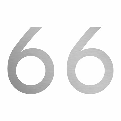 1peak Zahlen Aufkleber Nummer 66 in Silber, 2 cm, Klebezahl zur Beschriftung als Hausnummer für Briefkasten o. Auto & Motorrad 1peak Zahlen Aufkleber Nummer 66 in Silber, 2 cm, Klebezahl zur Beschriftung als Hausnummer für Briefkasten o. Auto & Motorrad von 1peak