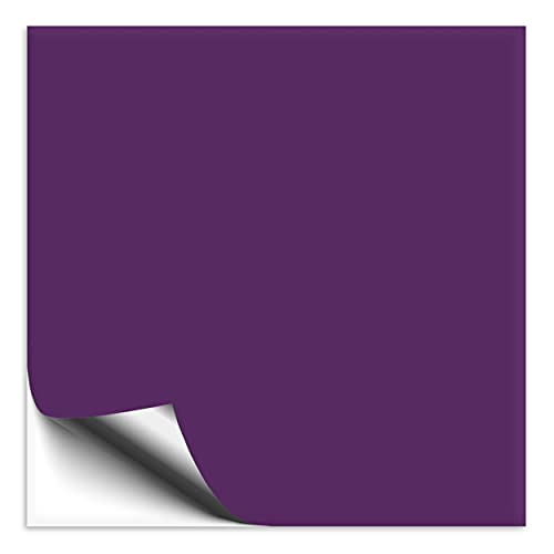 200 Stück Fliesenaufkleber violett 15x15 cm glänzend, Klebefolie für Fliesen in Küche & Bad, Fliesen einfach überkleben mit selbstklebender Fliesenfolie in glanz Optik von 1peak