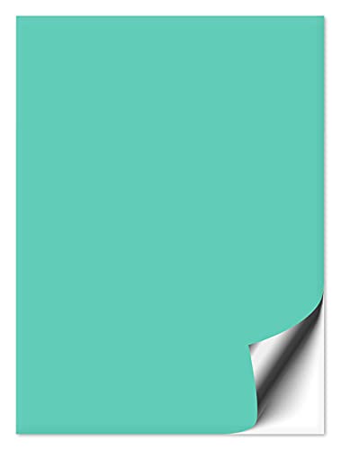 50 Stück Fliesenaufkleber mint 15x20 cm matt, Fliesenfolie in 15x20cm für Küche & Bad, mit Aufkleber Fliesen einfach überkleben, selbstklebende Folie von 1peak