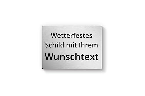 Schild selbst gestalten, individuelles Schild f. draußen als Namen, Hausnummer & Straßennamen, Hausnummernschild, Namensschild, Firmenschild, personalisierbar & wetterfest von 1peak