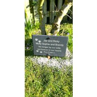 Schiefer Haustier-Denkmal. Sie Werden Immer Geliebt, Geschätzt Und in Erinnerung Bleiben. Grabstein 25 cm X 18 Lieferung Weltweit von 1st4Signs