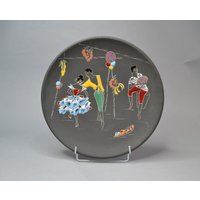 Wunderschöner Keramik Keto Wandteppeller Calypso - Germany von 1stClassDesign