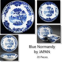 20 Stk. Blue Normand By Japan - World Wide Quality Vintage Geschirr Teller Brot Saucenschalen Tasse/Unterteller Sets Schiff Frei von 200WashingtonStreet