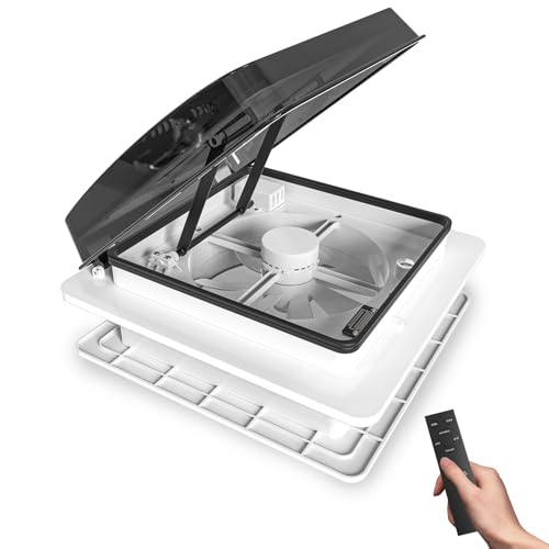 2012 Max Air Belüftung für Wohnmobil Dachventilator Dachlüfter Reversibler Abluftventilator, extrem geräuscharmer Dauerbelüftung RV 12V Remote, mit 14" halbtransparentem UV-beständigem Deckel 2012 Max Air Belüftung für Wohnmobil Dachventilator Dachlüfter Reversibler Abluftventilator, extrem geräuscharmer Dauerbelüftung RV 12V Remote, mit 14" halbtransparentem UV-beständigem Deckel von 2012
