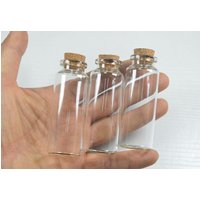 Großhandel 100 Stücke Mini Glasflaschen, 10Ml 15Ml 20Ml 25Ml 30Ml 40Ml 55Ml 60Ml Kleine Glasfläschchen Flaschen Große Gläser Mit Korkverschluss von 2015shopopen