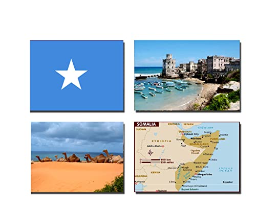 Kühlschrankmagnete, Somalia-Flagge, Somalia-Flagge, Somalia-Karte von 2022