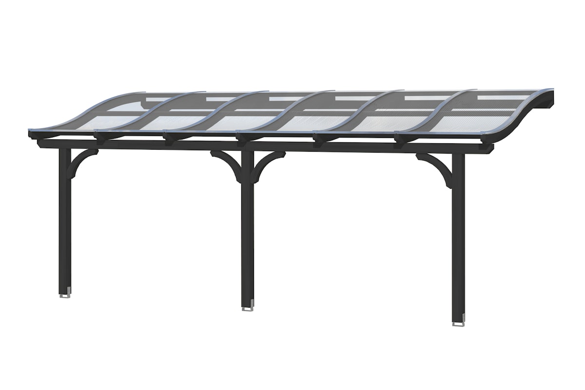 Skan Holz Terrassenüberdachung Venezia mit Mittelpfosten Breite 648 cm-648 x 239 cm-anthrazit Skan Holz Terrassenüberdachung Venezia mit Mittelpfosten Breite 648 cm-648 x 239 cm-anthrazit von Skan Holz