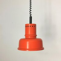 Vintage Pendelleuchte, 60Er, 70Er, Hängelampe, Mid-Century, Design, Space Age, Orange von 20thCenturyHH