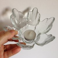 Ravenhead Flair Kerzenhalter 1980Er Jahre Strukturglas Herzstück Ravenhead Flair Kerzenhalter 1980Er Jahre Strukturglas Herzstück von 20thCenturyStuff