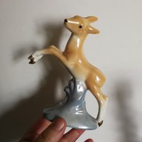 Vintage Retro Keramikfigur Bambi - Rehbambi Mid Century 1940Er Jahre von 20thCenturyStuff