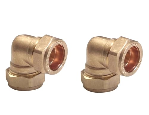 TC 15 mm Messing 90 Grad Winkel Kompression Winkelverbinder Fitting für Kupferrohr 2 Stück TC 15 mm Messing 90 Grad Winkel Kompression Winkelverbinder Fitting für Kupferrohr 2 Stück von 22.5 Team Controls