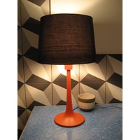 1, 8 "Vintage Lightolier Lampe Gerald Thurston Klare Acryl-streulinse Gegossene Metallbasis Kunststoff-Overlay-Raum Mod Minimalistisch Unionmade von 222nest