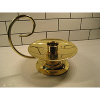 10 "Vintage Großer Messing Kerzenständer Jack Be Flink Zopfgriff Baldwin, Hergestellt in Amerika Verschneiten Wintertischdekoration Klassiker von 222nest
