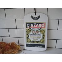 11 "Vintage Melamin Cinzano Bar Board Vermouth Original Retro 1970Er Jahre Wesentlich Keine Moderne Reproduktion Leder Kleiderbügel Hausbar Geschenk von 222nest