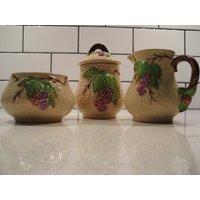 4Er Set Vintage Wade Bramble Zuckerdose Sahnekrug Deckelhonig Marmelade Topf Zweig Griffe England Naturforscher Wald Ins Frühstück von 222nest