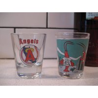 Choice Vintage Schnapsgläser Mlb Los Angeles Angels Originalaufkleber Ich Bin Mit Doofem Paar Hummer Ein in Der Falle Retro-Homebar-Warenkorbgeschenk von 222nest