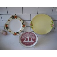 Choice Vintage Teller Royal Winton Rose Kuchenteller Krone Ducal Art-Deco-Quadrat Dekorative Lasting Memories Love Wand Eitelkeit Tablett Vignette von 222nest