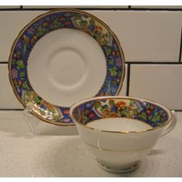 Vintage Collingwood Teetasse Untertassen-Set Jugendstil Grafiken Obst Phantasie Vogel Blumen Made in England Garten Teeparty Retro Dusche Geschenk Vintage Collingwood Teetasse Untertassen-Set Jugendstil Grafiken Obst Phantasie Vogel Blumen Made in England Garten Teeparty Retro Dusche Geschenk von 222nest